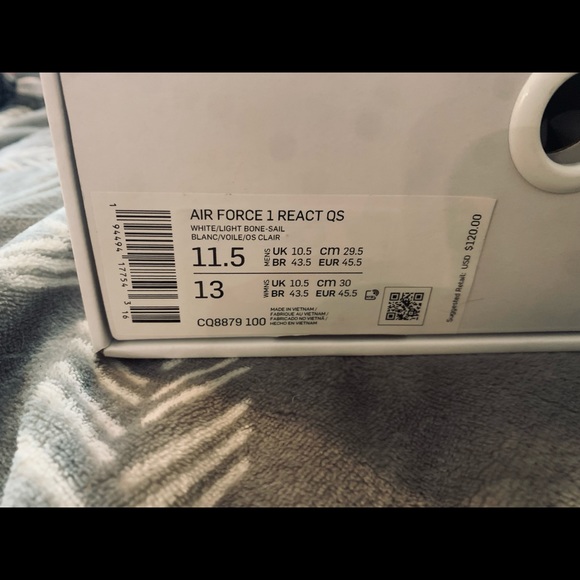 Air Force 1 react QS SIZE11.5 - Picture 4 of 12